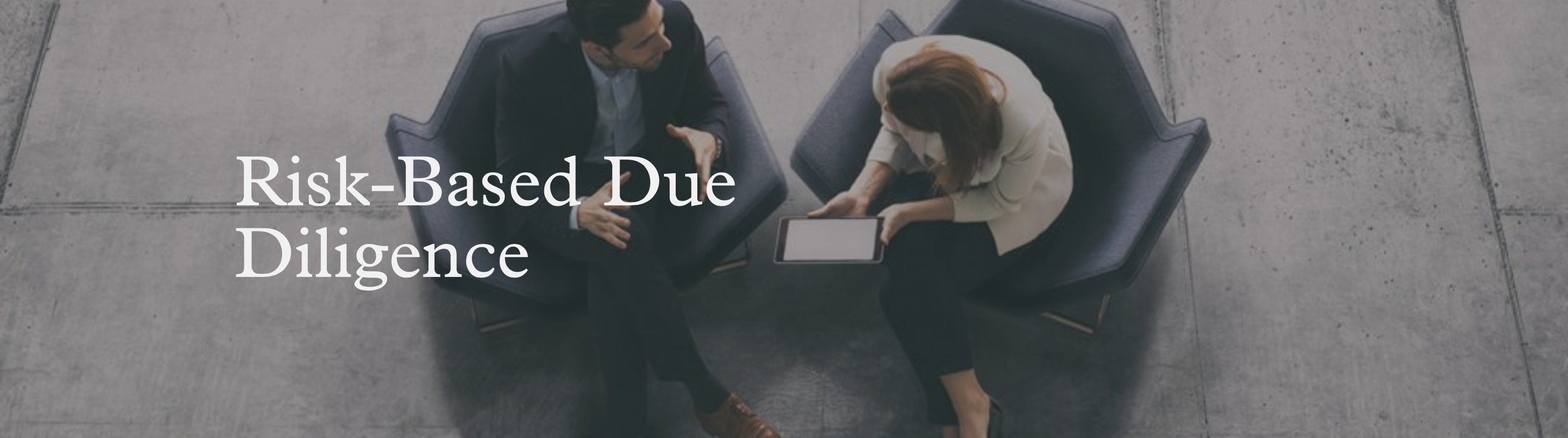 Two people in a meeting